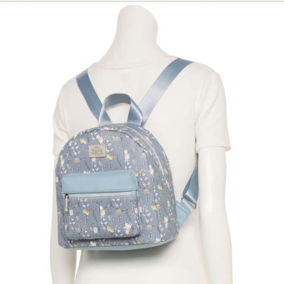 Disney Blue Winnie the Pooh Floral BackpackWinnie